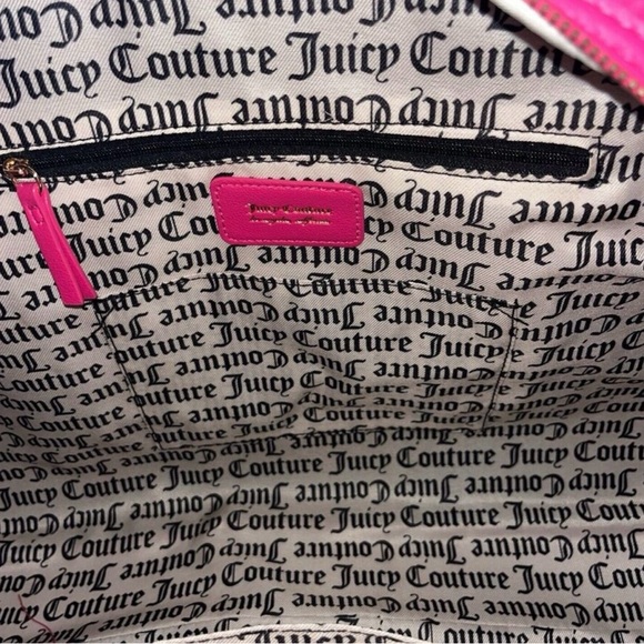 Juicy Couture Los Angeles NWT Juicy Hot Pink Faux Fur Weekend Travel Bag (P064) - Picture 8 of 12